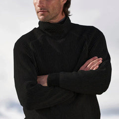 Pullover Herren Mit Rollkragen | Weicher Strick in Schwarz