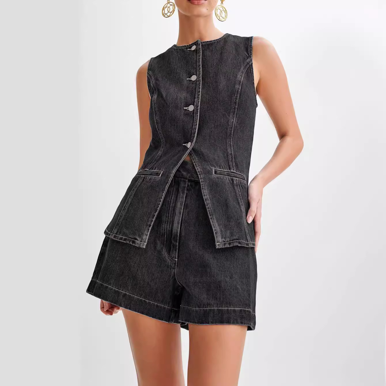 Debra - Lässiges Set aus Denim für Frauen