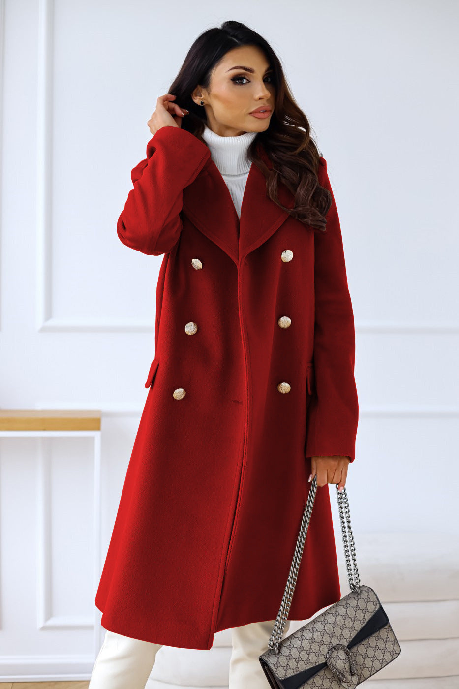 Damen Reverskragen Trenchcoat | Winter