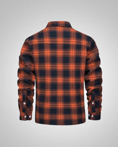 Marcel | Herren Sherpagefütterte Hemdjacke in Rot