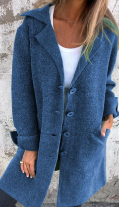 ADELHEID™ | LANGER CARDIGAN in Blau