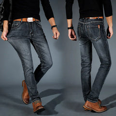 Premium Stretch Jeans in Dark Blue