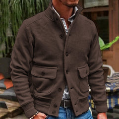 Tate - Stilvolle Herren Strickjacke in Braun