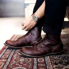 Elegante Lederschuhe in Dunkelbraun