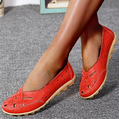 Almira - Flache Schuhe aus Hohlleder in Rot