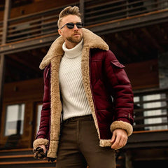 Benedict - Winterjacke für Herren in Rot