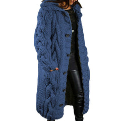 DAME OVERSIZED CARDIGAN MANTEL | MODERNER STIL, KOMFORTABEL, VIELSEITIG in Denim Blau