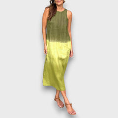 Elvani – Midikleid im sanften Farbverlauf in Grün