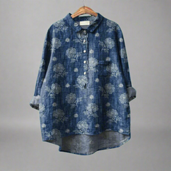 Renate | Elegante Longbluse aus Premium-Stoff in 5