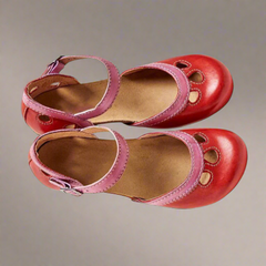 Ordrun | Bequeme Sandalen für den Sommer in Rot