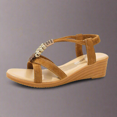 Odalhilde | Bequeme Sandalen für empfindliche Füße in Braun