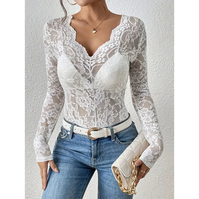 Patricia - Elegantes Damentop mit floralem Muster