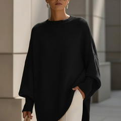 ELISE™ | Eleganter & Lässiger Strickpullover für Damen in Schwarz