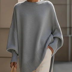 ELISE™ | Eleganter & Lässiger Strickpullover für Damen in Grau