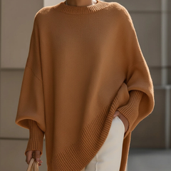 ELISE™ | Eleganter & Lässiger Strickpullover für Damen in Karamell