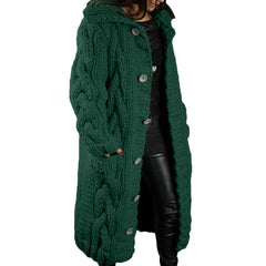 DAME OVERSIZED CARDIGAN MANTEL | MODERNER STIL, KOMFORTABEL, VIELSEITIG in Grün