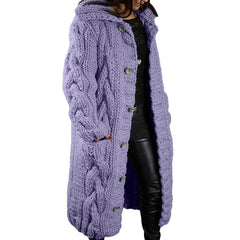 DAME OVERSIZED CARDIGAN MANTEL | MODERNER STIL, KOMFORTABEL, VIELSEITIG in Lila