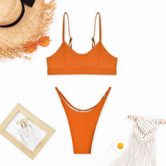 Greta® | Bequemer Push-Up Bikini in Orange