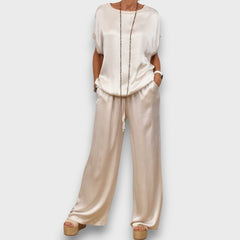 Elodie – Elegantes zweiteiliges Set in Creme