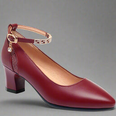 Zymara | Pumps aus hochwertigem Lackleder für Ihren Office-Style in Rot / Absatzhöhe 5 cm