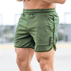 Slim Fit elastische Herren-Badehosen in Grün