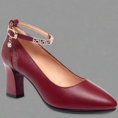 Zymara | Pumps aus hochwertigem Lackleder für Ihren Office-Style in Rot / Absatzhöhe 7 cm
