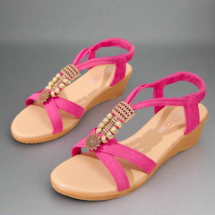 Odalhilde | Bequeme Sandalen für empfindliche Füße in Fuchsia