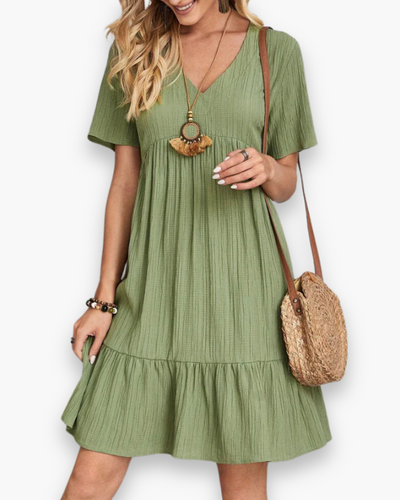Damen Lässiges Bohemian Kleid | Mini