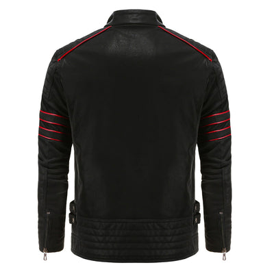 Lederjacke mit Reißverschluss für Männer