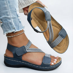 Nora | Elegante Sommer Sandalen Damen in Blau