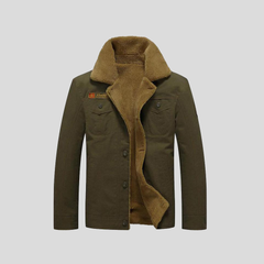 Isidor® | Dublin Lammfelljacke in Olivgrün