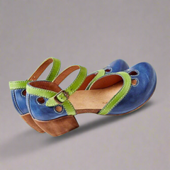 Carina | Bequeme Blockabsatz Sandalen für Damen in Blau