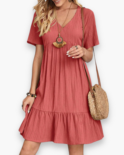 Damen Lässiges Bohemian Kleid | Mini