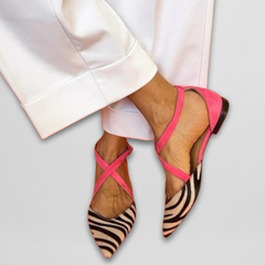 Fenna | Ballerinas mit Riemchen in Weiß