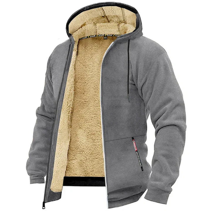 TOMMY - Kapuzenpullover mit Reißverschluss aus Fleece