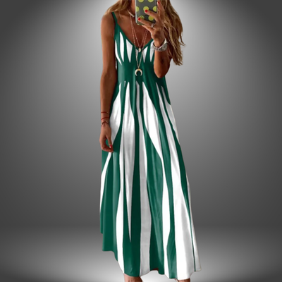Angela© | Handgefertigtes lässiges langes Kleid