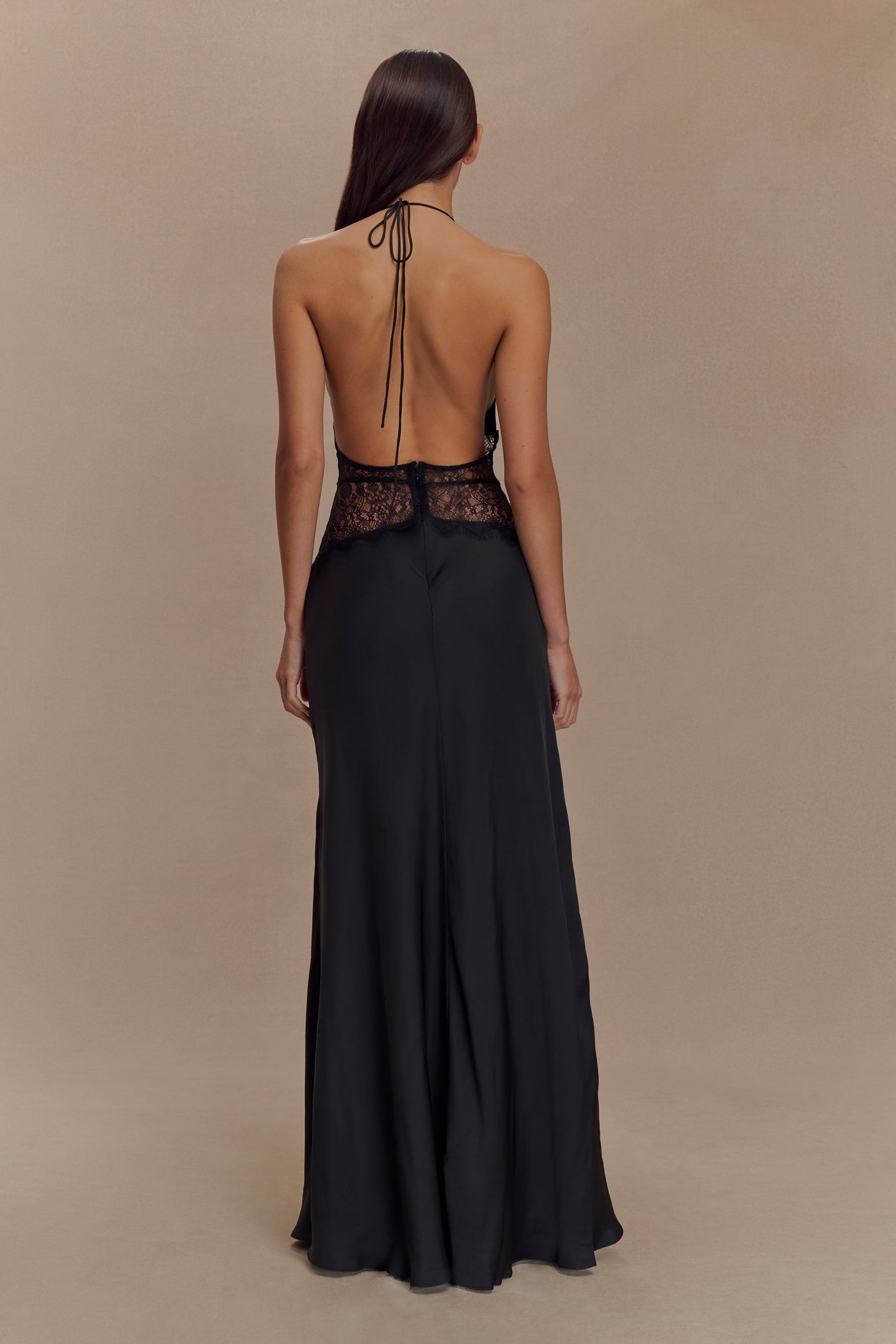 NOIRÉA - Spitzen- & Satin-Kleid