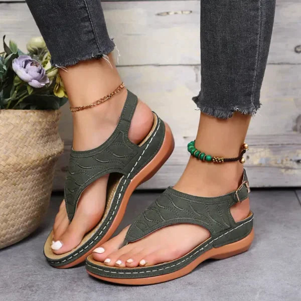 Talia - Modischen Ledersandalen