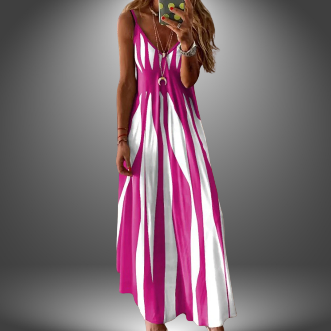 Adelina© | Handgefertigtes lässiges langes Kleid