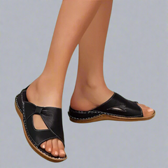 Yvonne | Orthopädische Sandalen aus Premiumleder in Schwarz