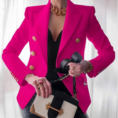ANTJE™ | BLAZER MIT STRUKTURIERTER SCHULTER in Rose