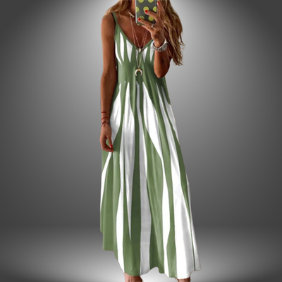 Angela© | Handgefertigtes lässiges langes Kleid