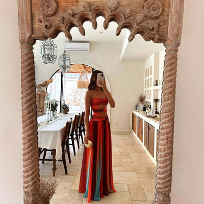 MARGOT | LANGES KLEID MIT TRÄGERN