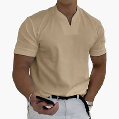 Herrenpoloshirt Moderne Stil Elegant für Entspannte oder Stilvolle Erscheinung in Khaki