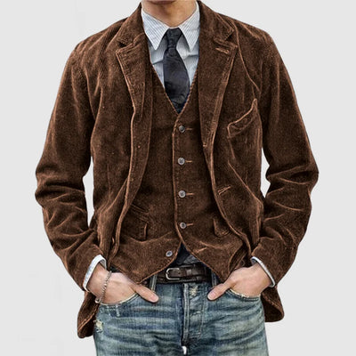 Cord-Blazer und -Weste für Männer