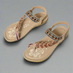 Trewhild | Bequeme Orthopädische Sandalen in Aprikose