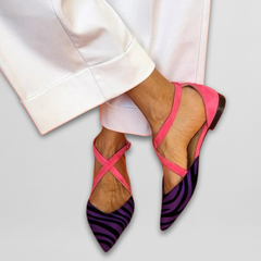 Fenna | Ballerinas mit Riemchen in Lila