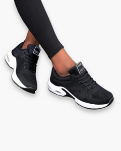 Damen Bequeme Laufschuhe | Atmungsaktiv und Stabil in Schwarz