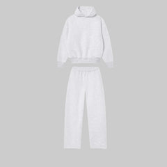 Bernd | Herren Oversized Hoodie Zweiteiler Set in Weiß