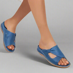 Yvonne | Orthopädische Sandalen aus Premiumleder in Blau